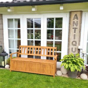 Gartenbank mit Stauraum