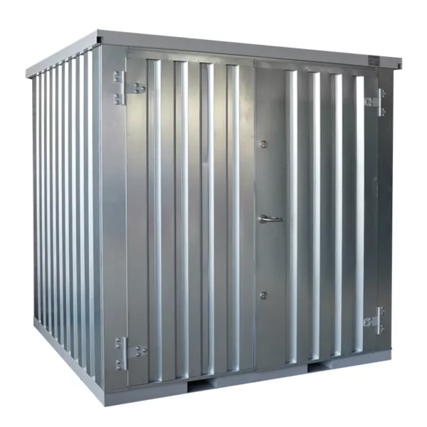 Lagercontainer 2×2 Meter Galvanisiert Doppeltür Kurze Seite