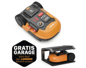 Akku-Mähroboter WORX 20V Landroid M700 Plus 18cm/700 m² mit App, IPX4 WR167E, inkl. Installationsmaterial