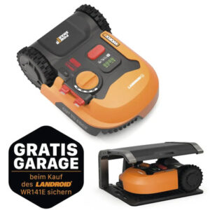 WORX 20V Akku-Mähroboter Landroid M500 18cm/500 m² mit App WR141E, inkl. Installationsmaterial